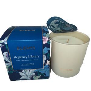 New ELEMIS Regency Library Scented Candle Cade Cedarwood Sandalwood NIB 7oz